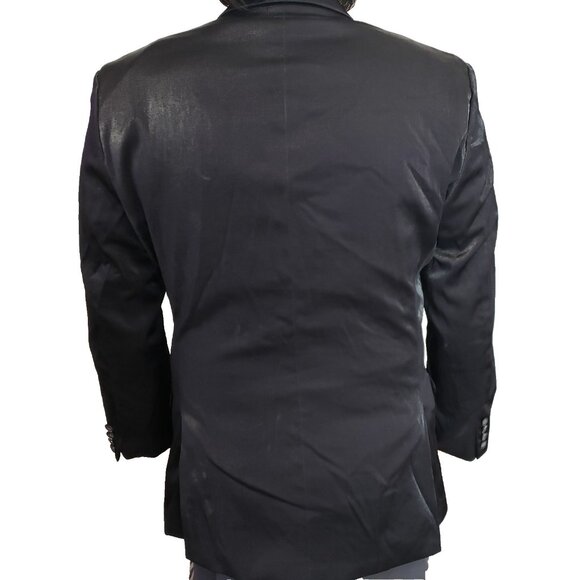 Tiger of Sweden Men Blazer 52 Button Blue Iridescent Single Breasted Jacket - Picture 3 of 11